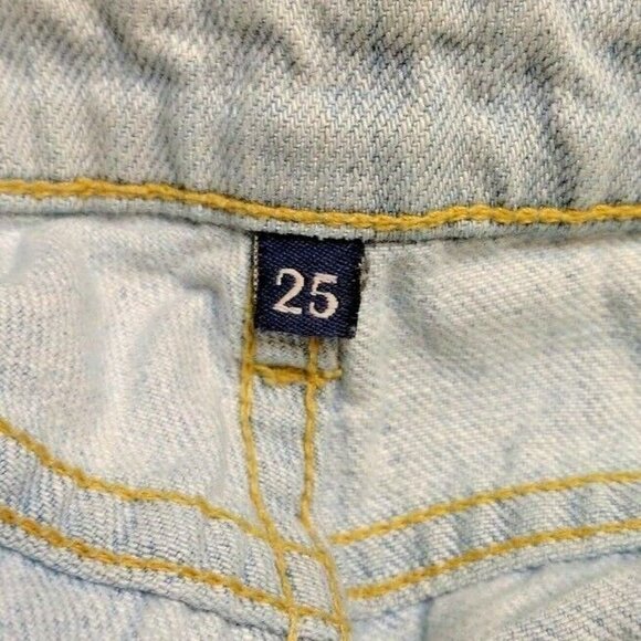 CARMAR Womens Jeans Size 25 Distressed Grunge Hippie Boho Streetwear Low Rise - Picture 7 of 8